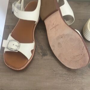 White Leather Sandals